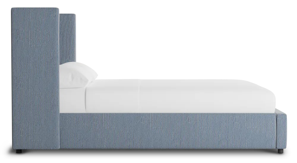 Captiva Lucy Navy 48" Upholstered Shelter Bed