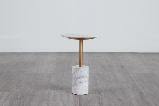 Graham Gold Round End Table