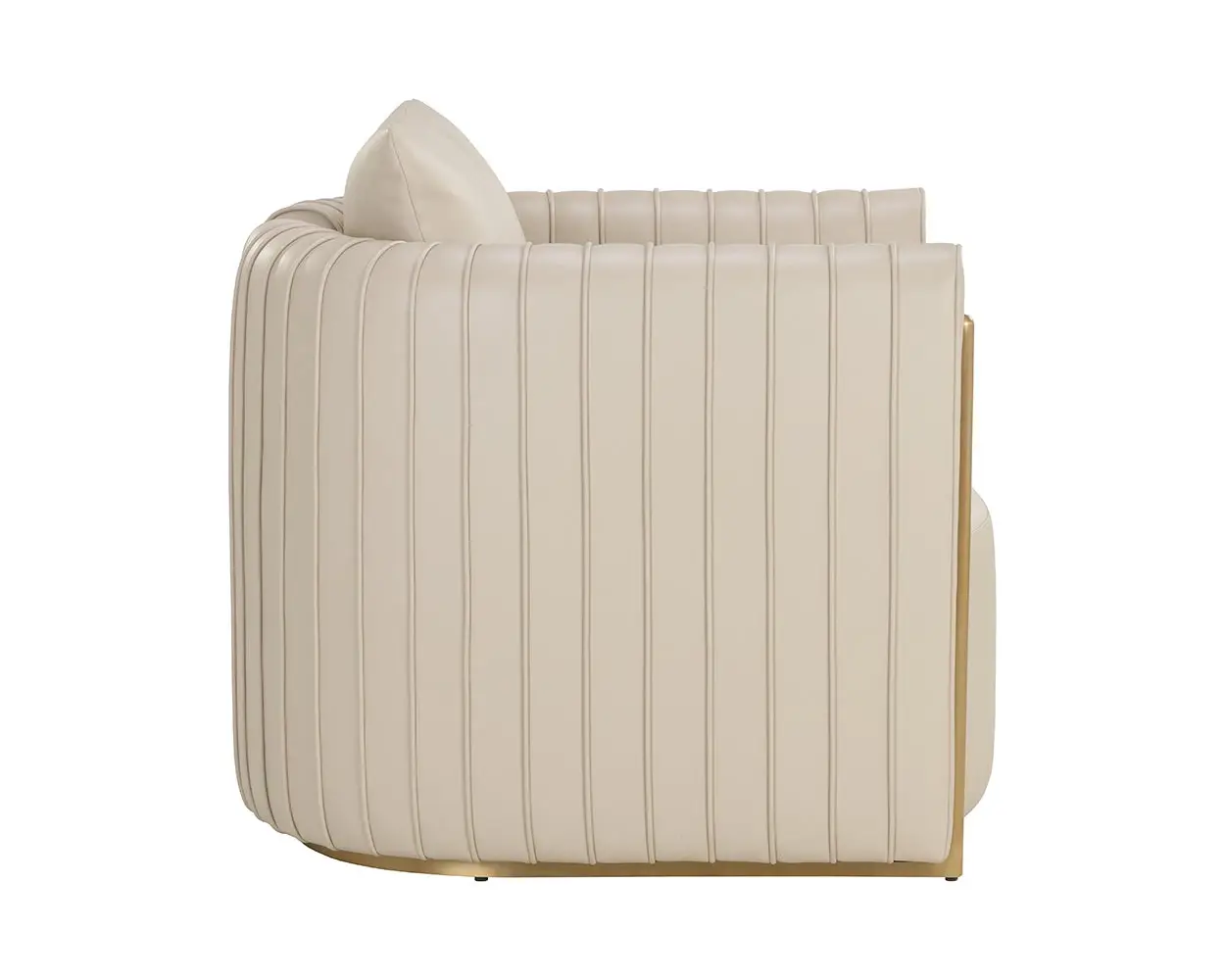 Abbey Beige Lthr/vinyl Accent Chair Abbey Beige Lthr/vinyl Accent Chair