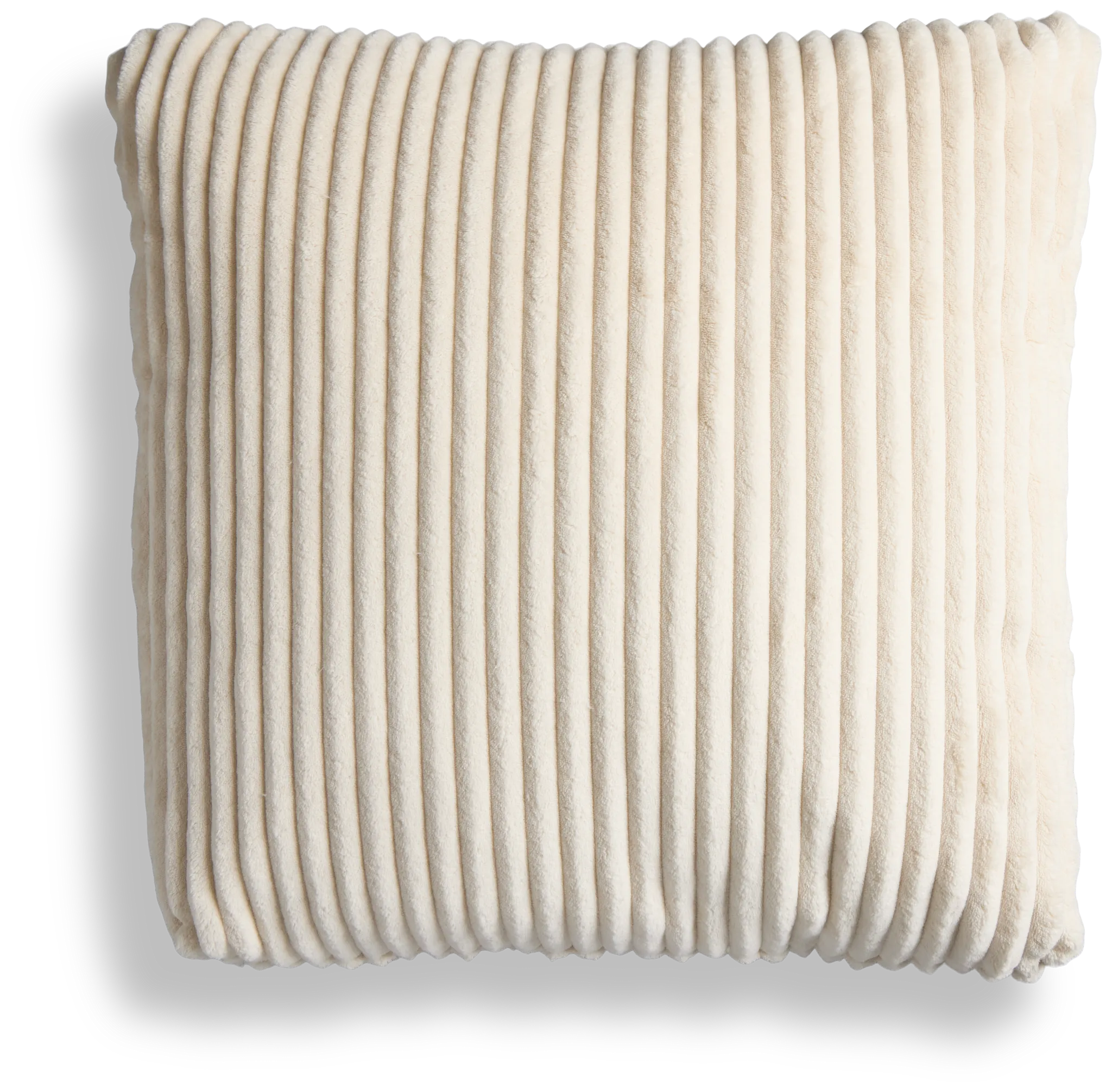 Charlie Ivory Square 20" Accent Pillow