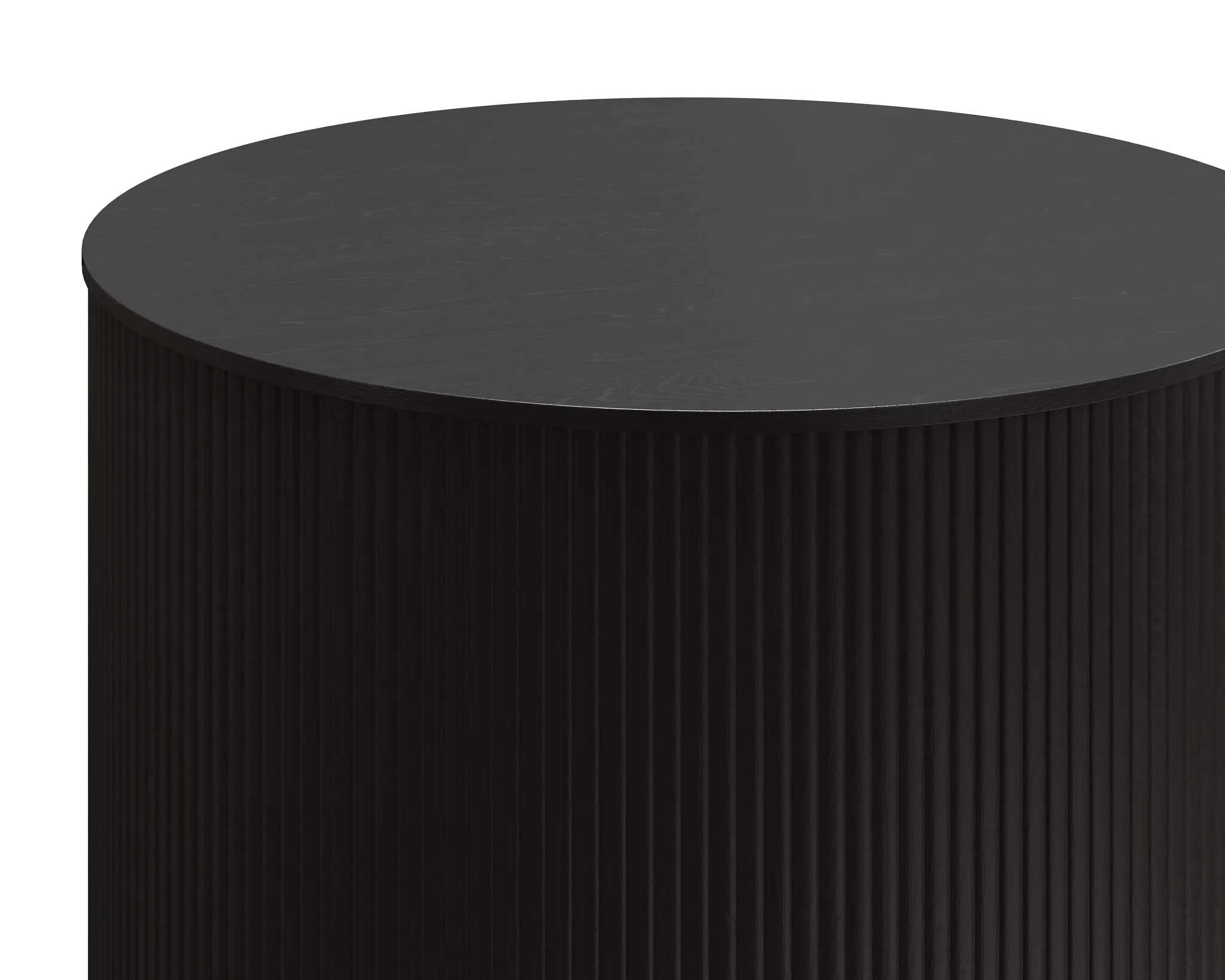 Delphi Dark Gray Round End Table