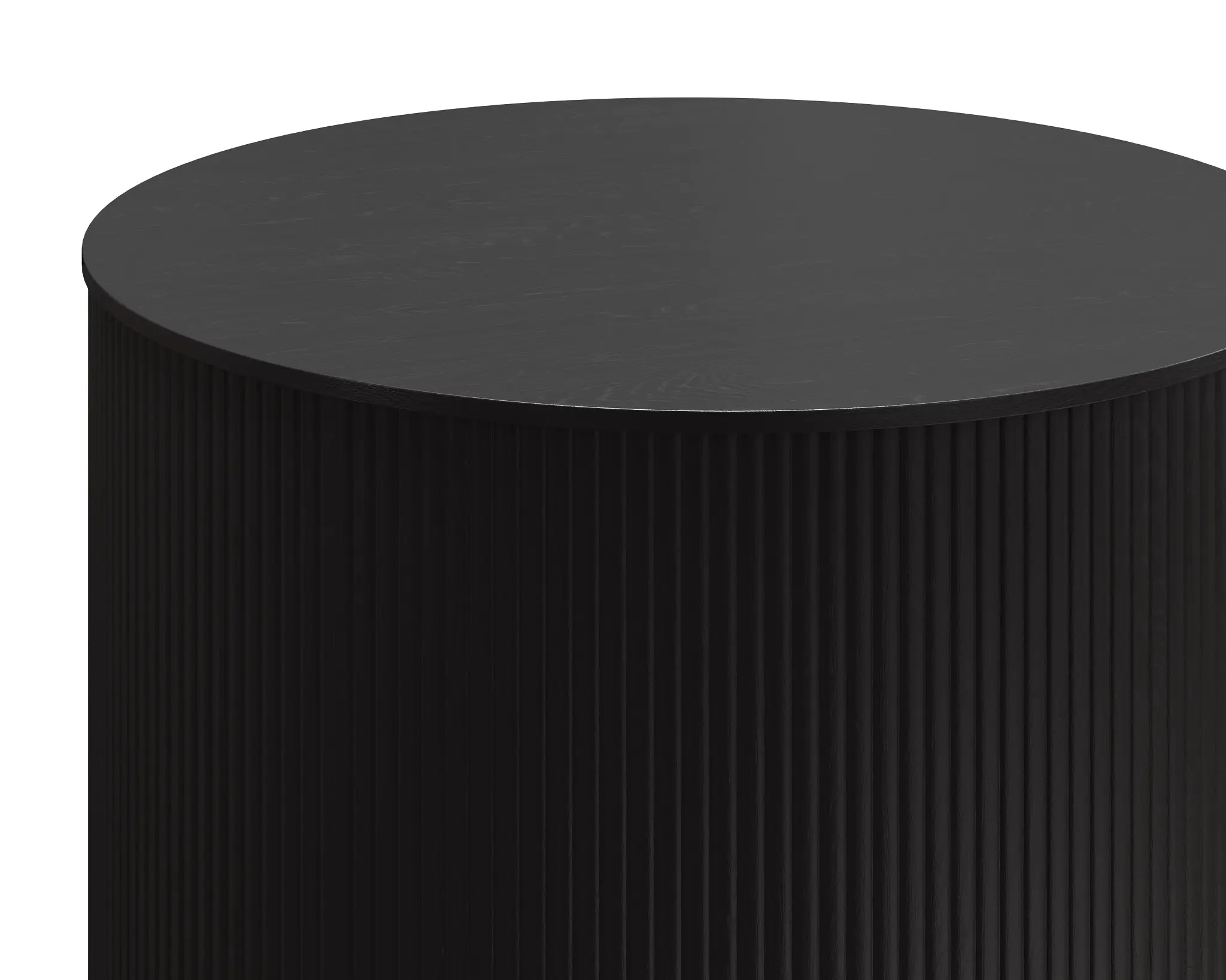 Delphi Dark Gray Round End Table Delphi Dark Gray Round End Table