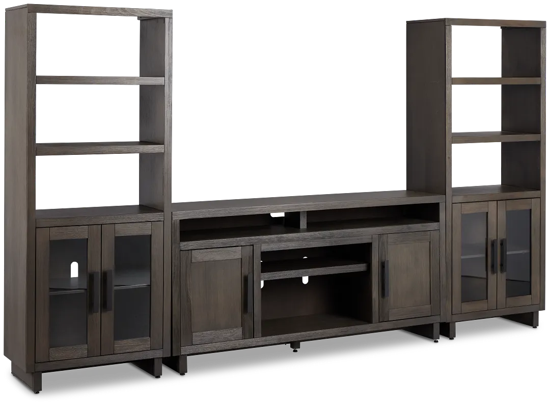 Richmond Gray 64" Door Entertainment Wall