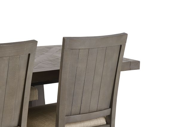 Taryn Gray Rect Table & 4 Wood Chairs (7)