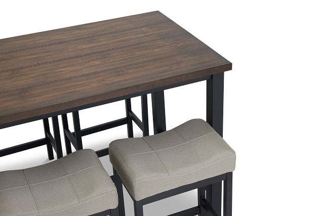 Roland Light Tone High Table & 4 Stools