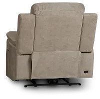 Benson Beige Micro Power Recliner