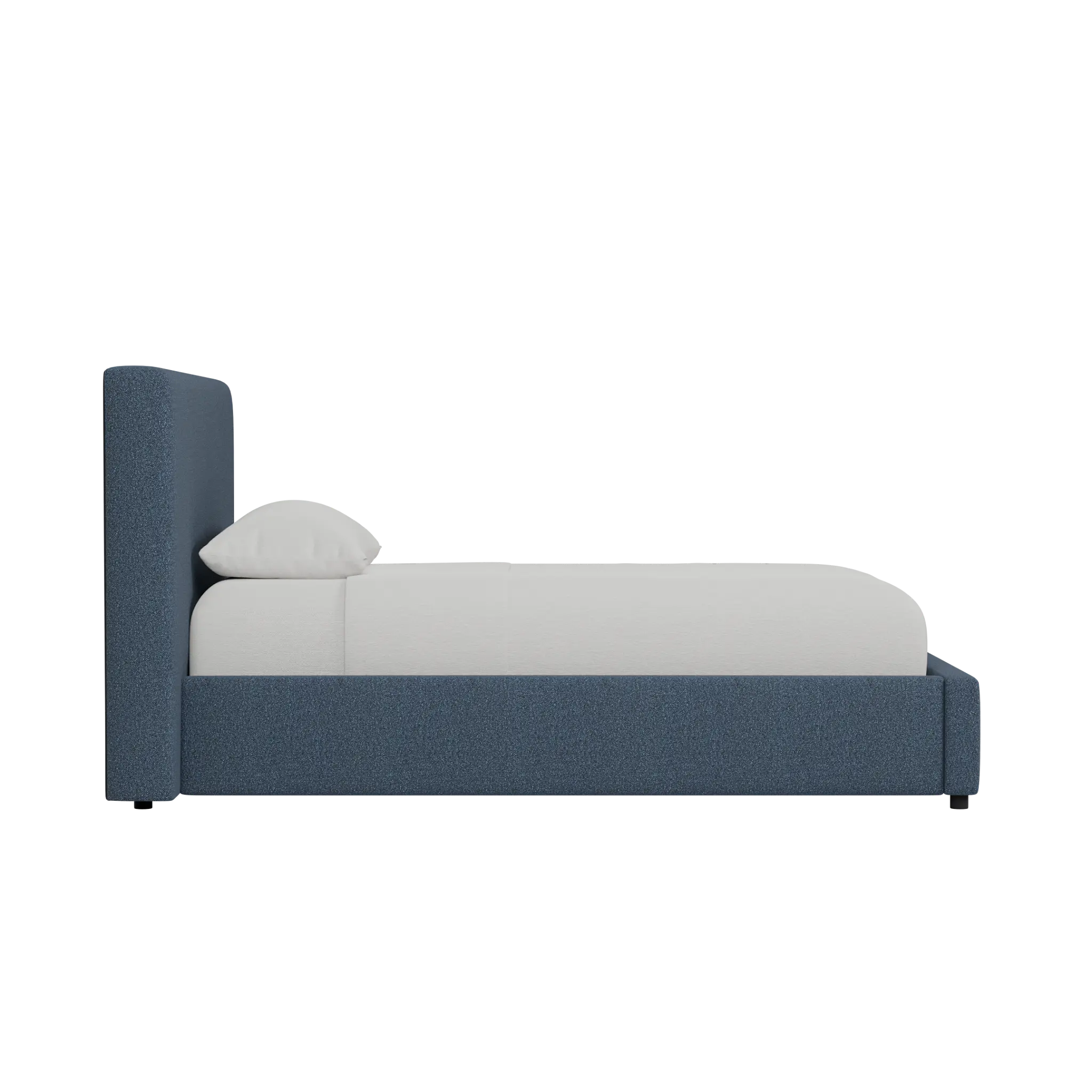 Grayton Maguire Pewter 44" Upholstered Platform Bed Grayton Maguire Pewter 44" Upholstered Platform Bed
