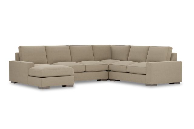 Edgewater Elite Taupe Medium Left Chaise Sectional