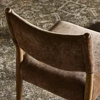 Four Hands Kumo Brown Velvet Upholstered Side Chair