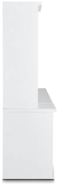 Newport White Small Peninsula Door Wall Desk