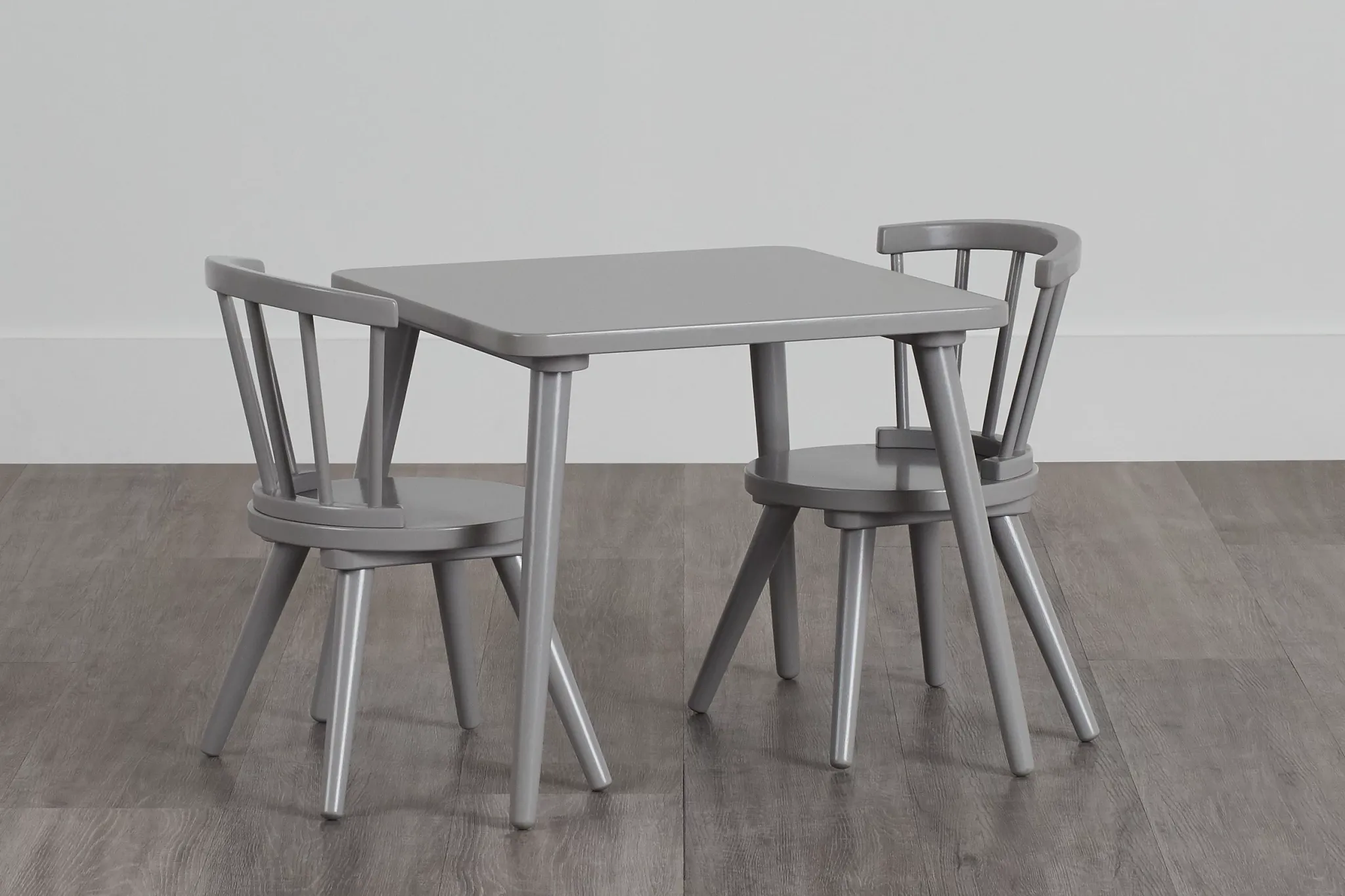 Windsor Gray Table & 2 Chairs