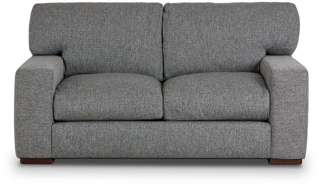 Veronica Dark Gray Down Loveseat