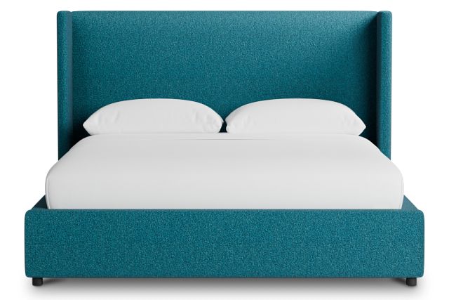 Captiva Elite Teal 48" Upholstered Shelter Bed