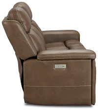Jayden Brown Micro Power Reclining Sofa