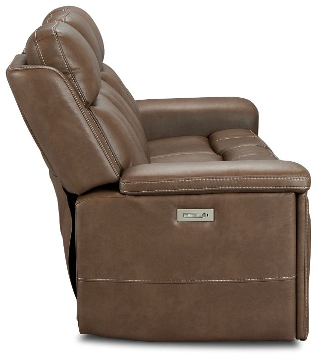 Jayden Brown Micro Power Reclining Sofa