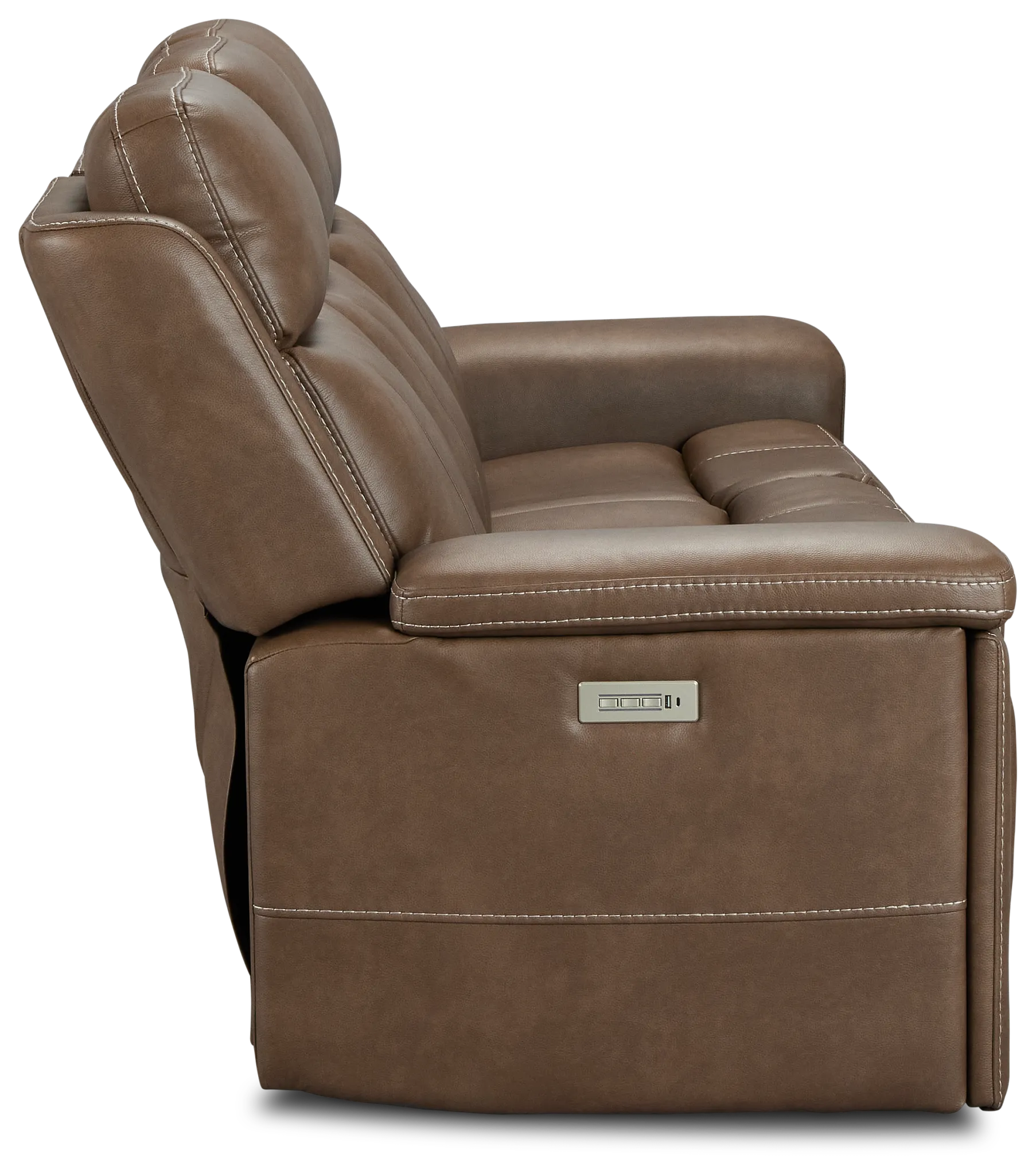 Jayden Brown Micro Power Reclining Sofa