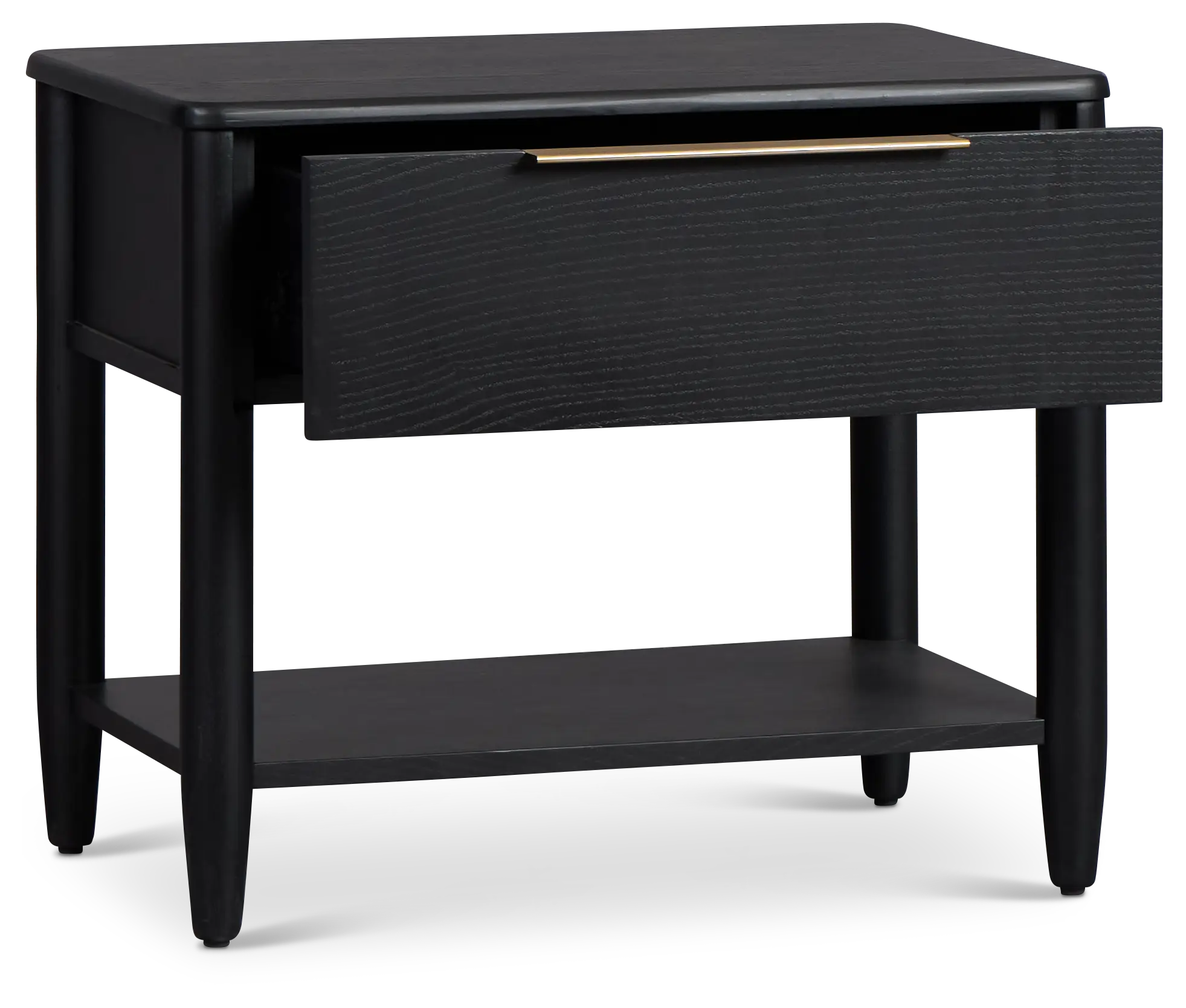 Stockton Black Large Drawer Nightstand Stockton Black Large Drawer Nightstand