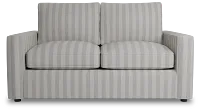 Siesta Sea Lane Light Gray Fabric Loveseat