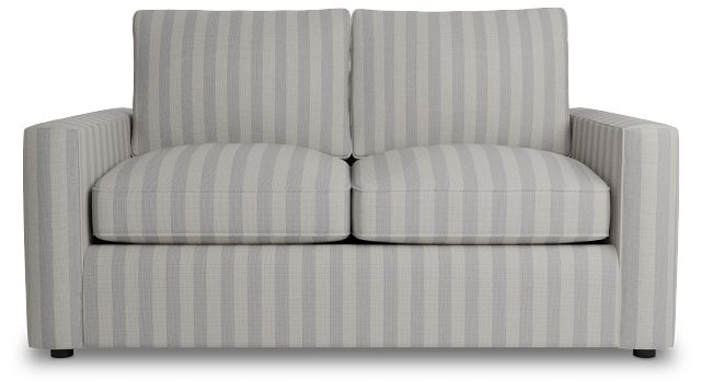 Siesta Sea Lane Light Gray Fabric Loveseat