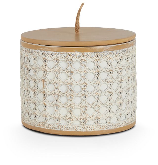 Luxe White Small Canister