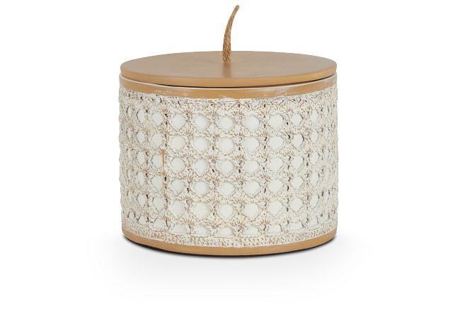 Luxe White Small Canister