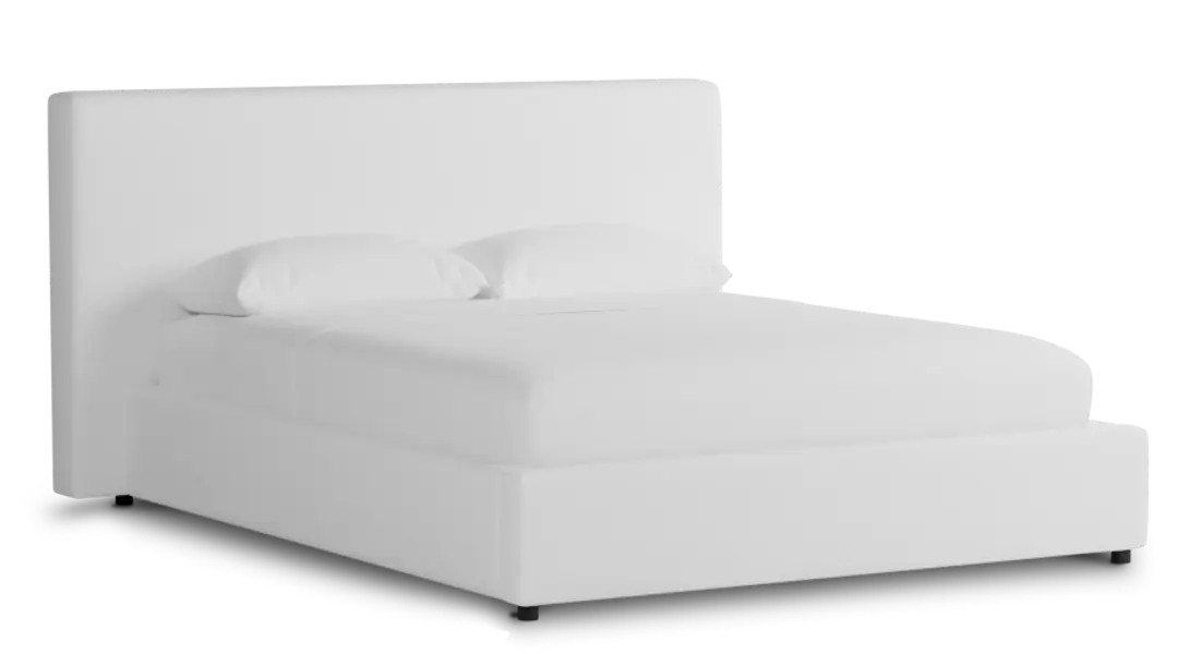 Grayton Suave White 44" Upholstered Platform Bed Grayton Suave White 44" Upholstered Platform Bed