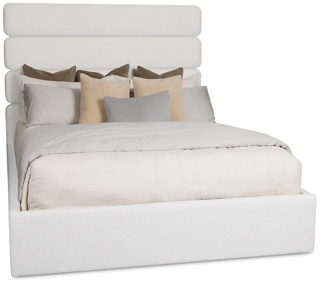 Capraia Light Beige Uph Panel Bed