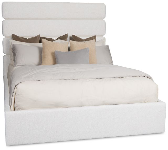 Capraia Light Beige Uph Panel Bed