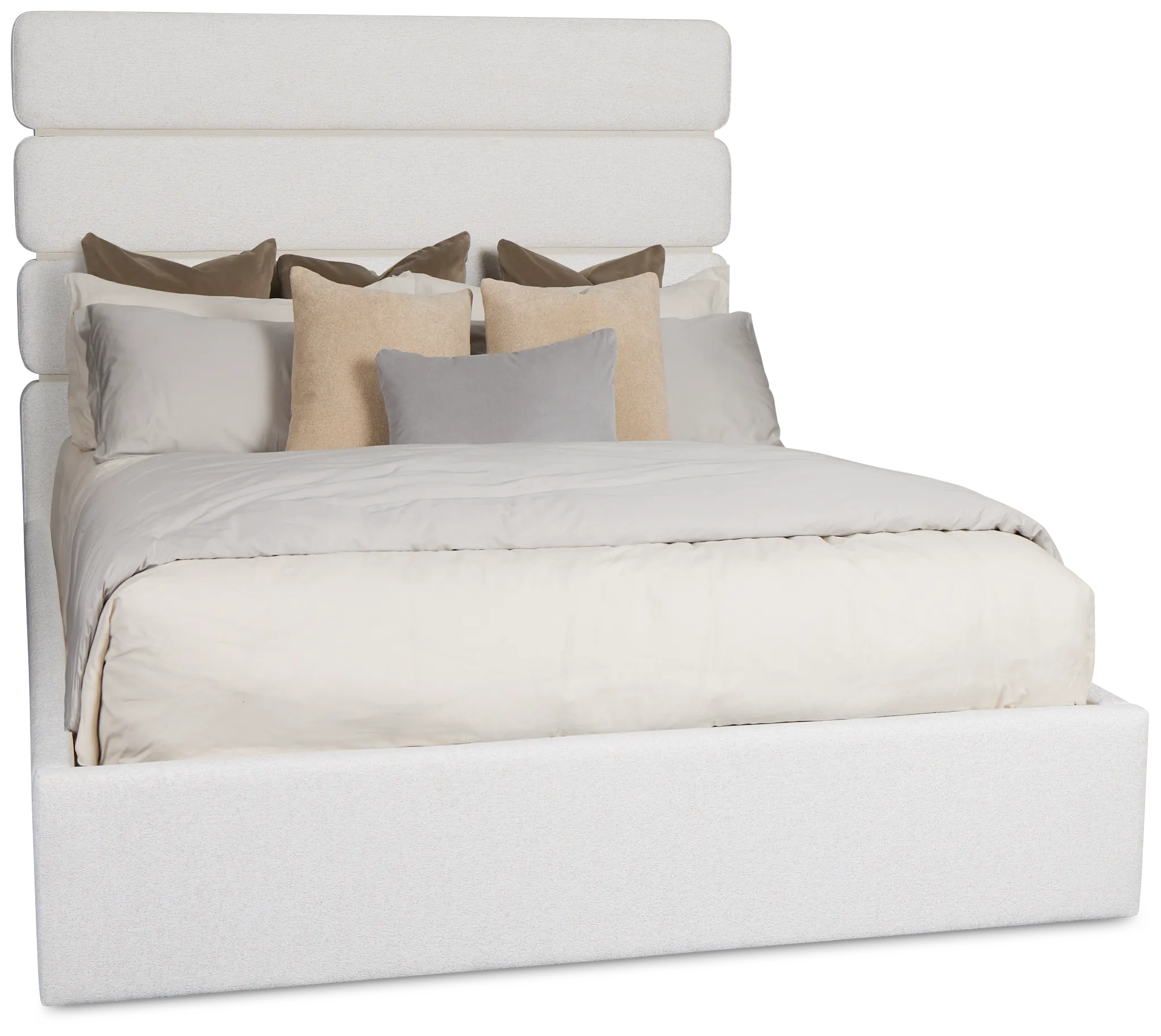 Capraia Light Beige Uph Panel Bed