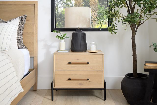 Highland Light Tone 2-drawer Nightstand
