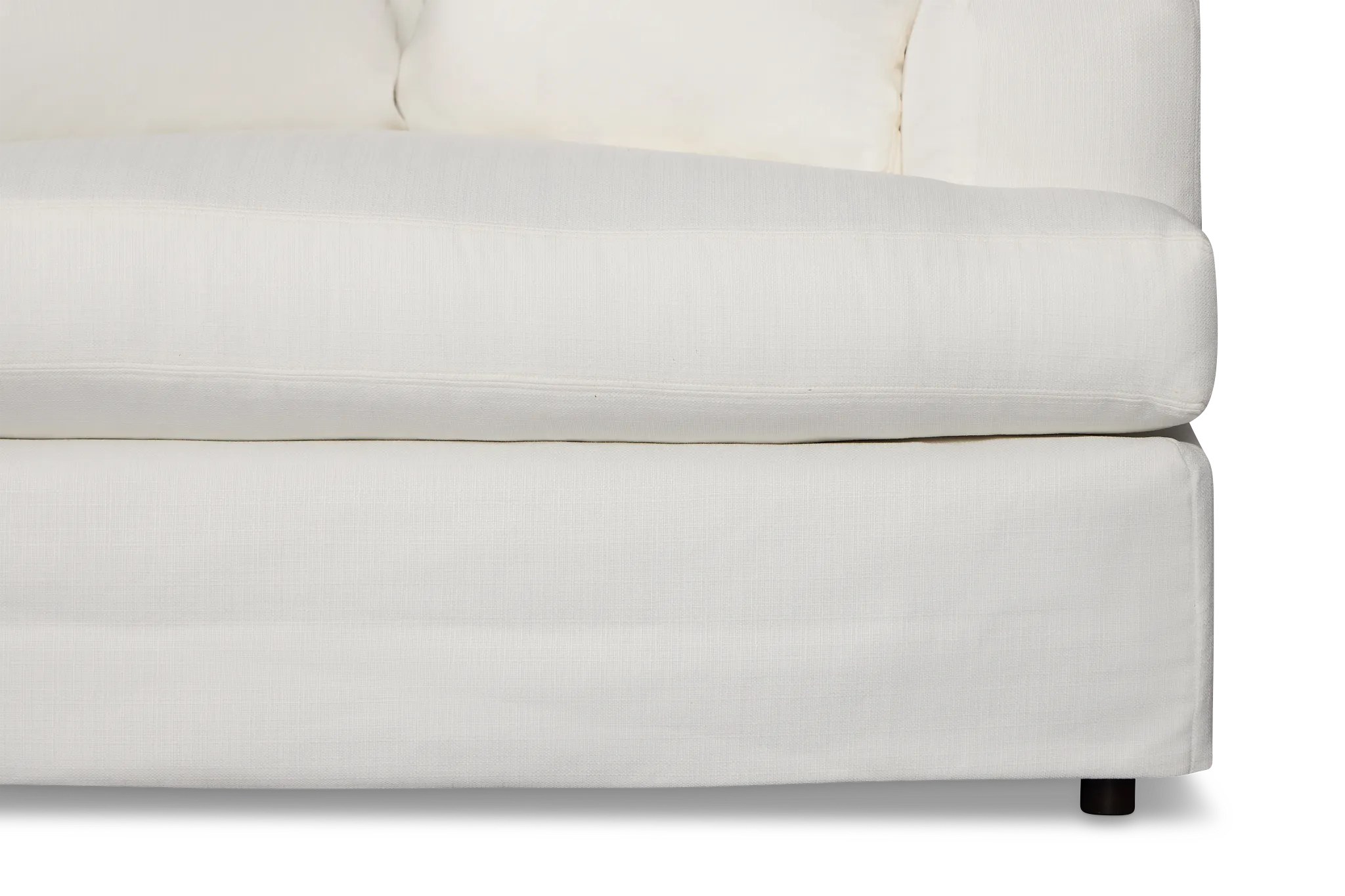 Marren White Fabric Chair