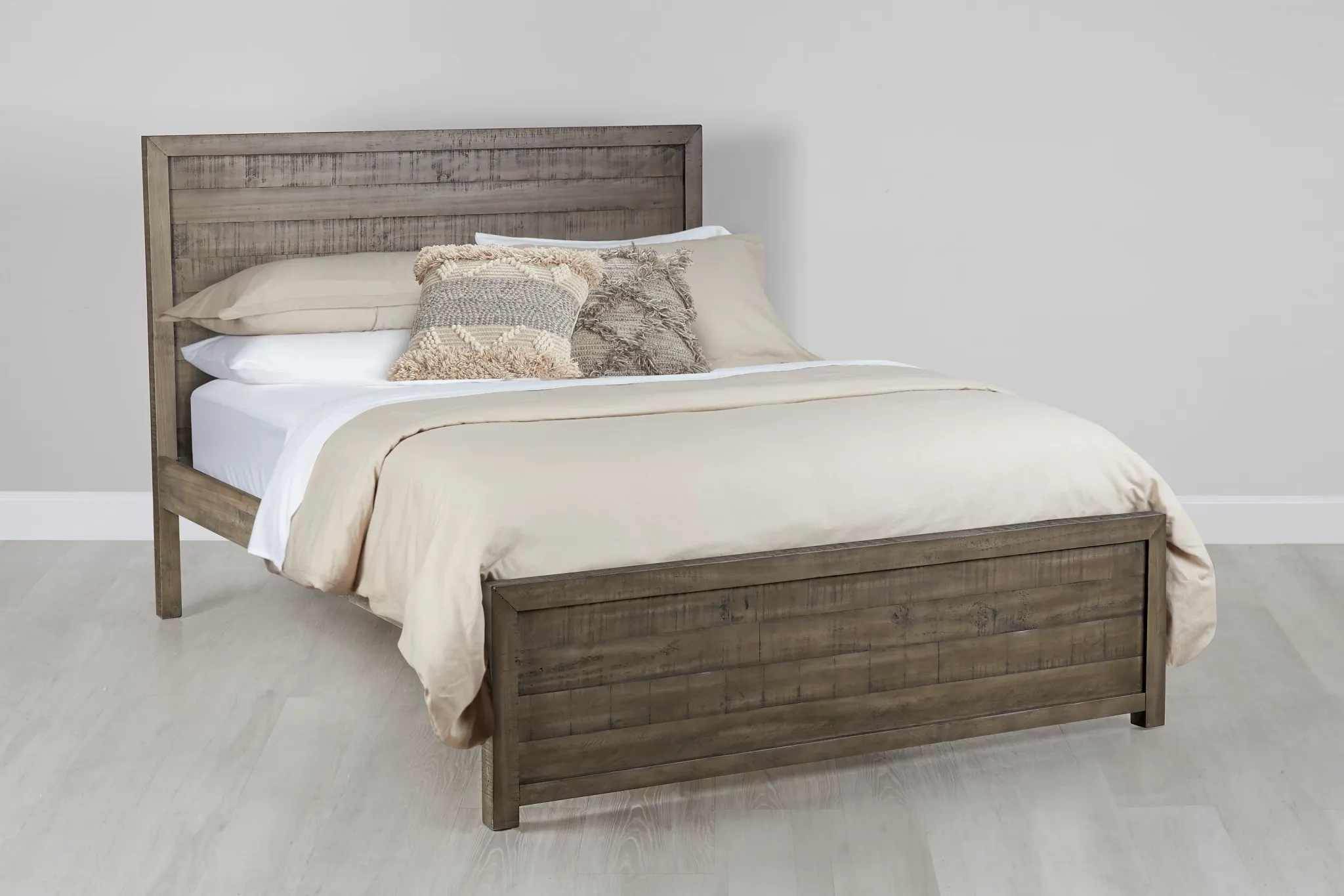 Seattle Gray Wood Platform Bed