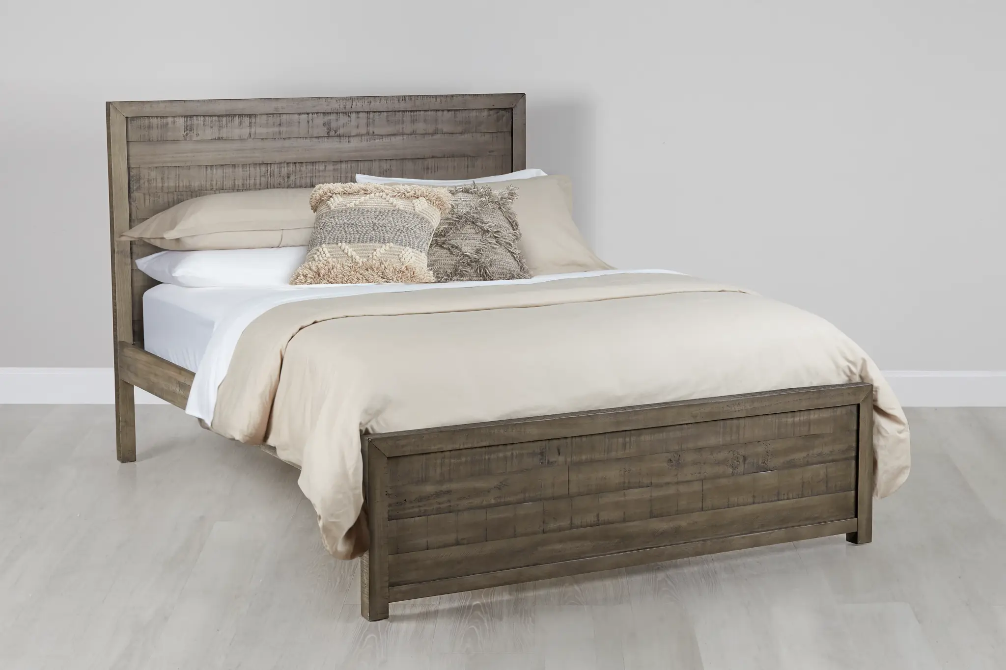 Seattle Gray Wood Platform Bed Seattle Gray Wood Platform Bed