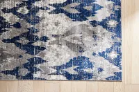 Victor Dark Blue 5x8 Area Rug