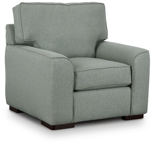 Austin Green Fabric Chair (1)