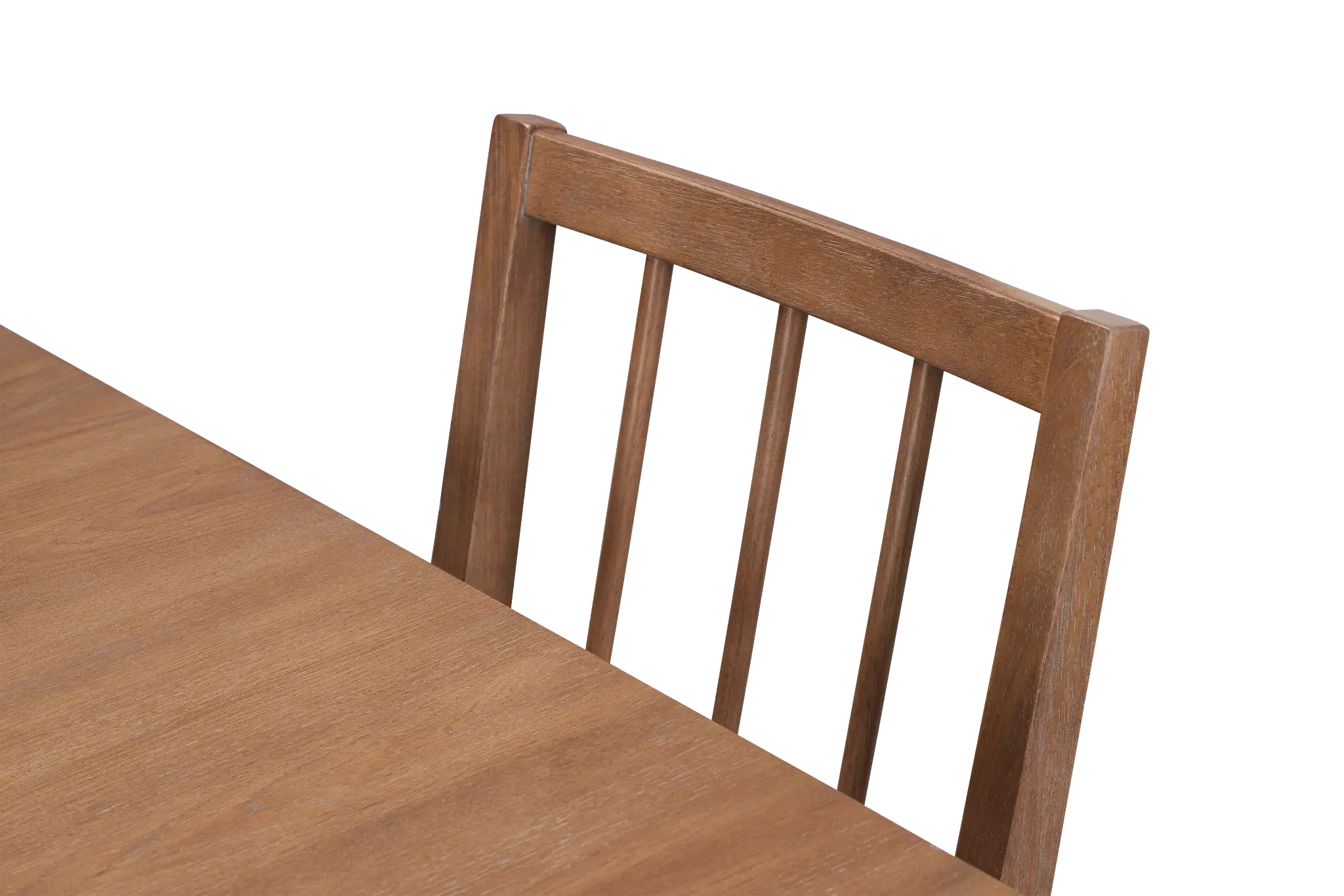 Provo Mid Tone Rect Table, 4 Gray Chairs & Bench Provo Mid Tone Rect Table, 4 Gray Chairs & Bench