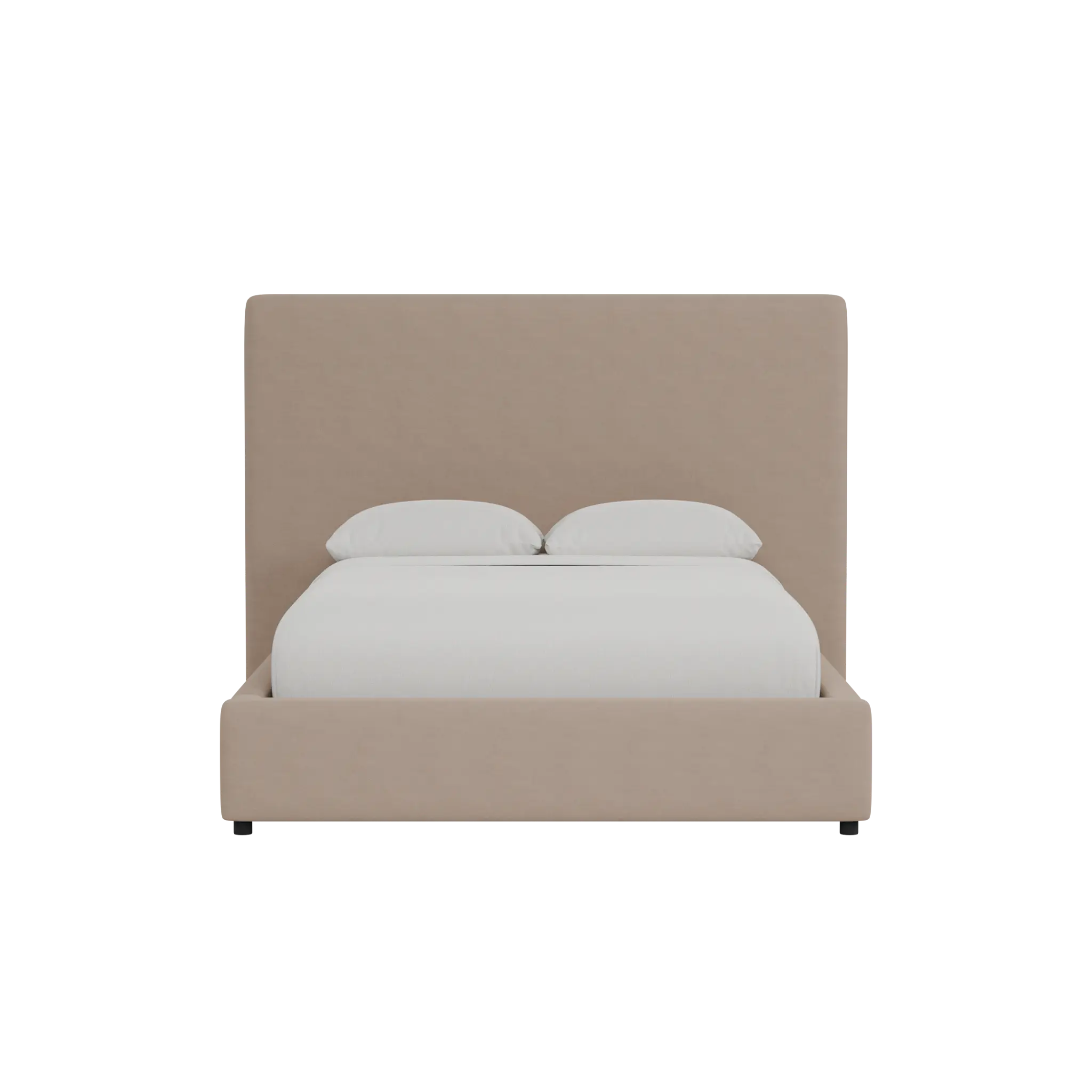 Grayton Joya Beige 54" Upholstered Platform Bed Grayton Joya Beige 54" Upholstered Platform Bed