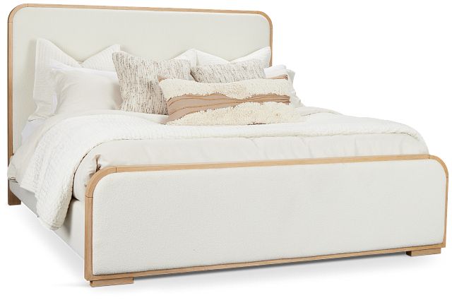 Malibu Light Tone Uph Panel Bed
