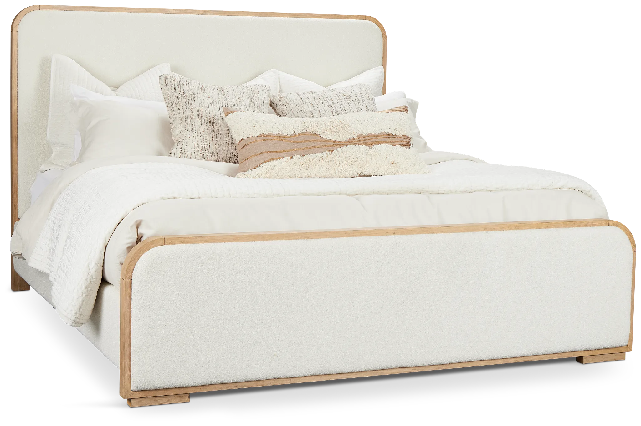 Malibu Light Tone Uph Panel Bed