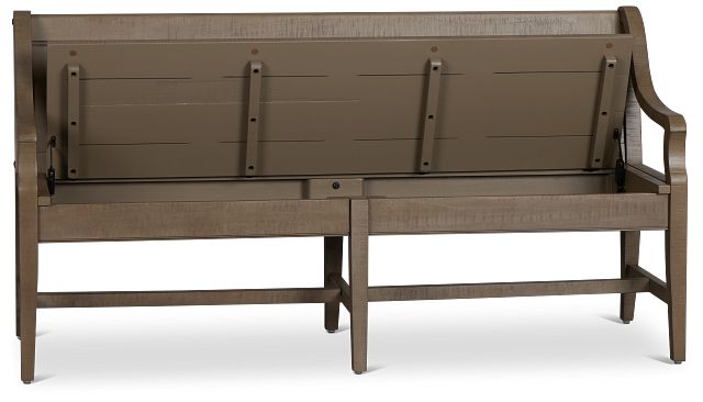 Heron Cove Light Tone Storage Dining Bench