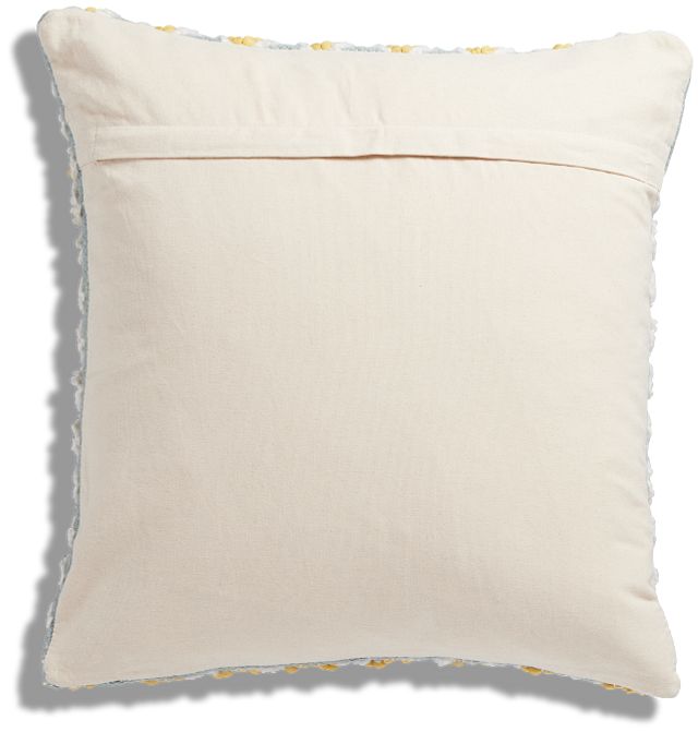 Cecily White 22" Accent Pillow