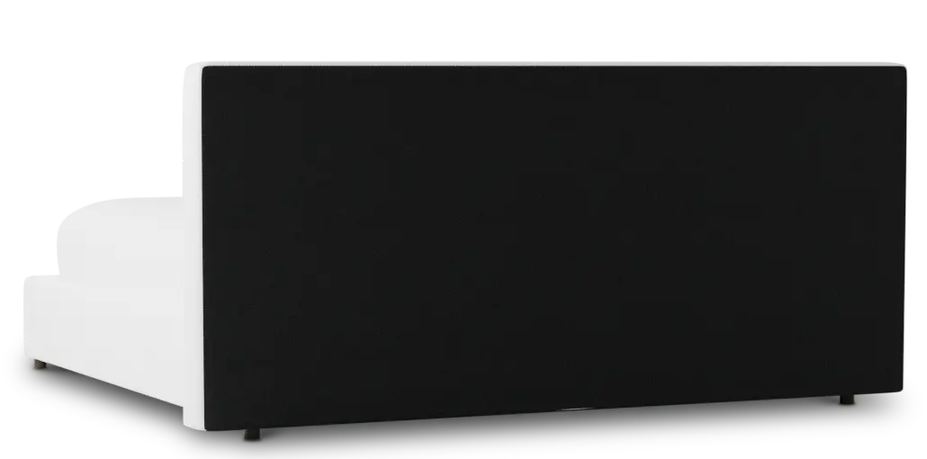 Grayton Revenue White 44" Upholstered Platform Bed Grayton Revenue White 44" Upholstered Platform Bed