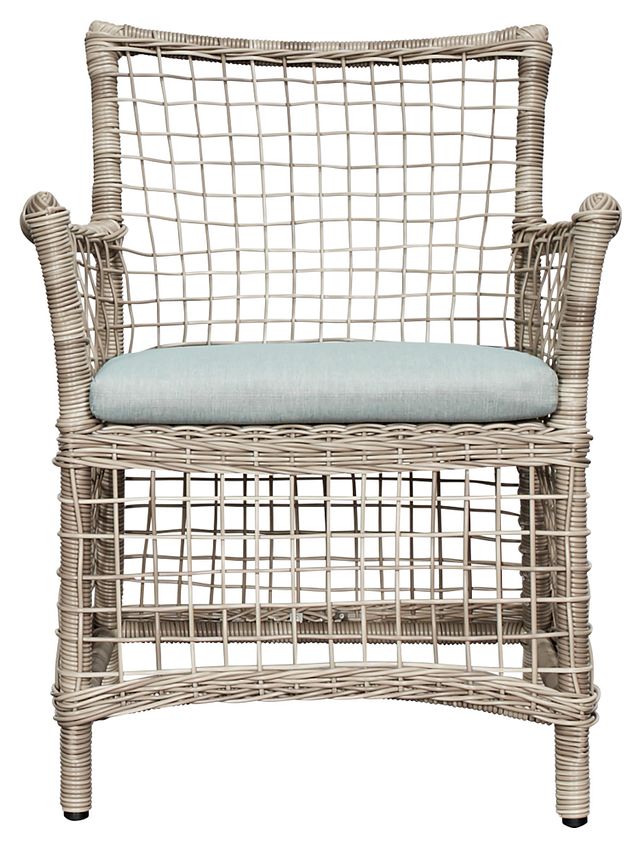 Raleigh Teal Woven Arm Chair