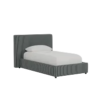 Grayton Lucy Navy 44" Upholstered Platform Bed