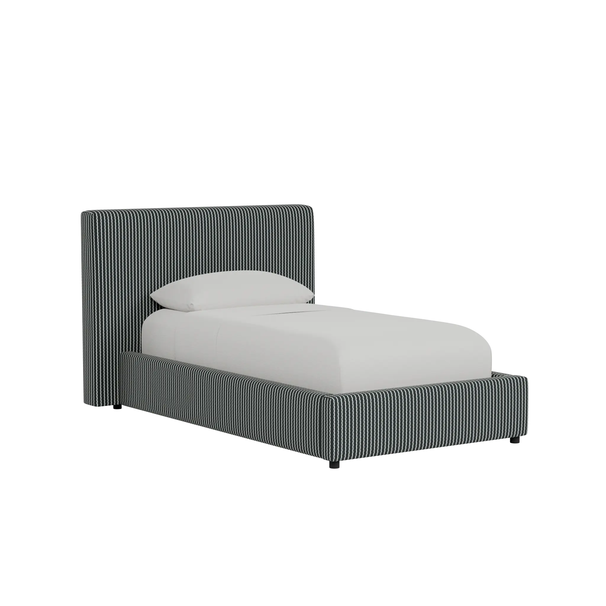 Grayton Lucy Navy 44" Upholstered Platform Bed Grayton Lucy Navy 44" Upholstered Platform Bed