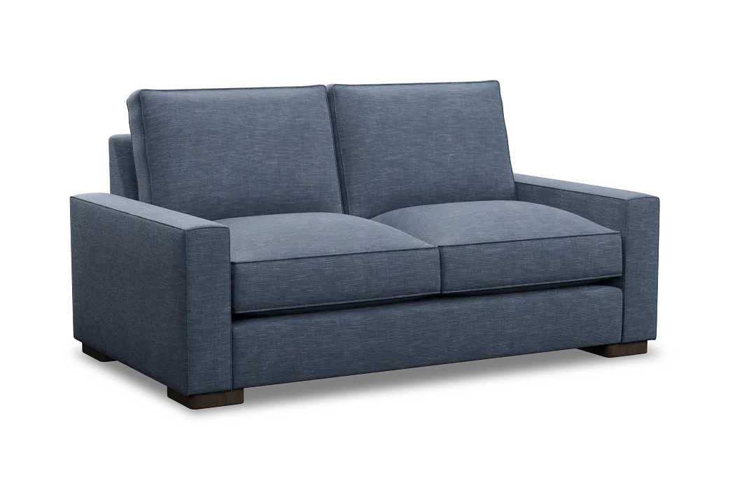 Edgewater Elevation Dark Blue Loveseat
