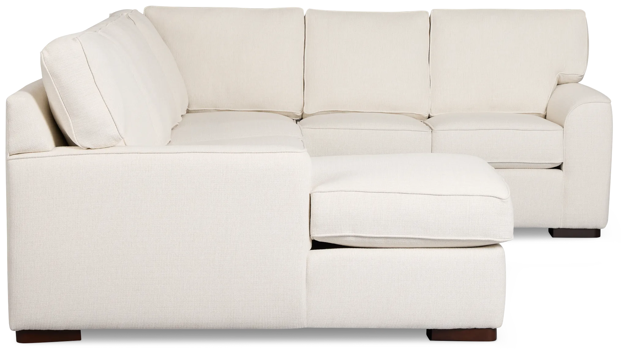 Sinclair Light Beige Fabric Medium Left Chaise Sectional