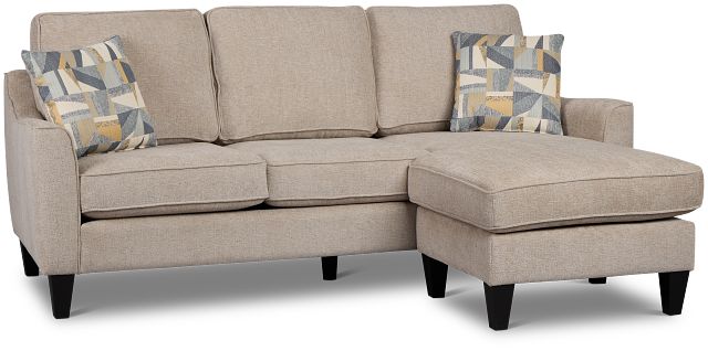 Cory Gray Fabric Chaise Sectional