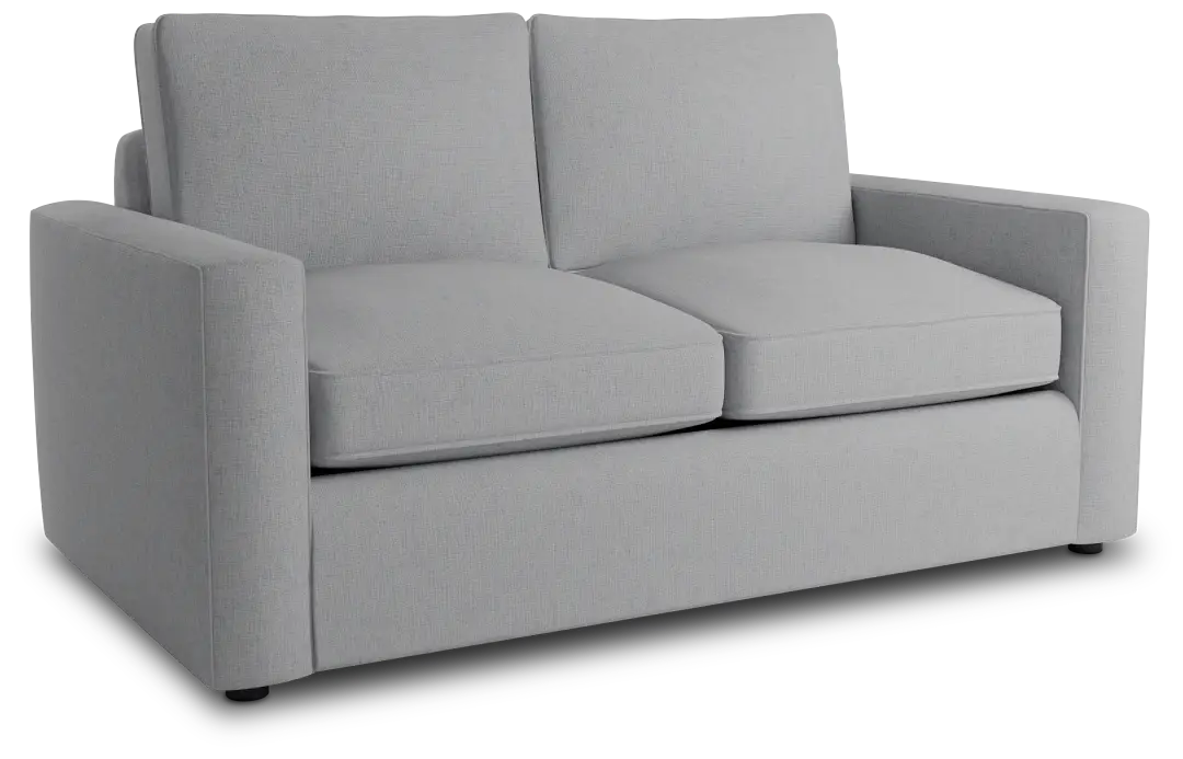 Siesta Delray Light Gray Fabric Loveseat Siesta Delray Light Gray Fabric Loveseat
