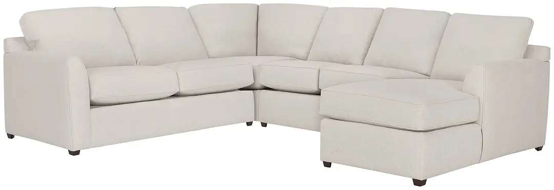 Asheville Light Taupe Fabric Medium Right Chaise Sectional Asheville Light Taupe Fabric Medium Right Chaise Sectional